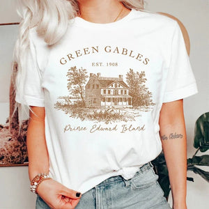 Modestly Yours Tops Women's Cotton T-Shirt, Anne of Green Gables Short Sleeve