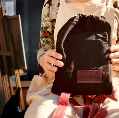 Blue Cottagecore Watercolor Suede Journal 8" x 12.5" - Modestly Yours