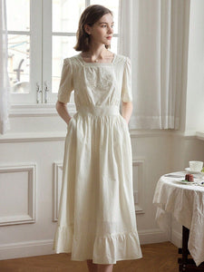 British Gardens, Embroidered Dress - Modestly Yours