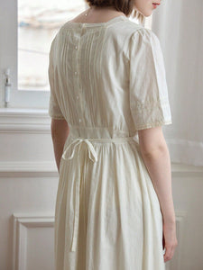 British Gardens, Embroidered Dress - Modestly Yours