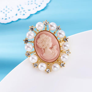 Cameo Brooch - Modestly Yours