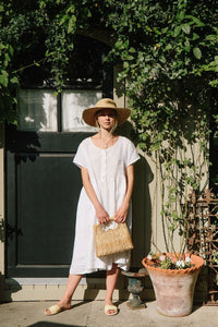 Charlotte Linen Dress - White Linen Dress-3