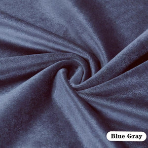 Cottage Blue, Velour Pocket Dress (M-7XL) - Modestly Yours