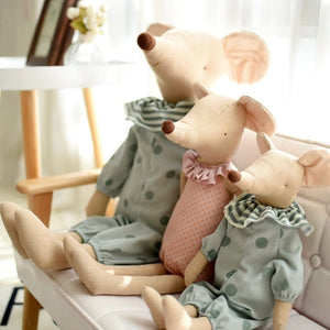 Cotton Cottagecore Mouse Family, Collectors Edition - Modestly Yours