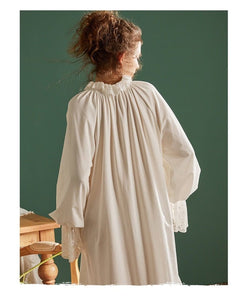 Modestly Yours cotton Cotton Flared Sleeve, Whispers Sleepwear, White or Pink (S-L)