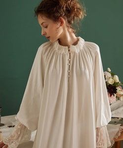 Cotton Flared Sleeve, Whispers Sleepwear, White or Pink (S-L) - Modestly Yours