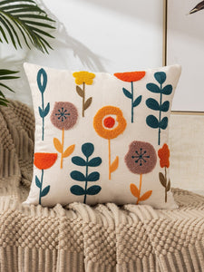 Avigail Designs Cushion Cover Multicolor-10 / 45*45 Embroidery Cushion, Floral Love