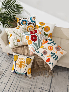 Avigail Designs Cushion Cover Embroidery Cushion, Floral Love
