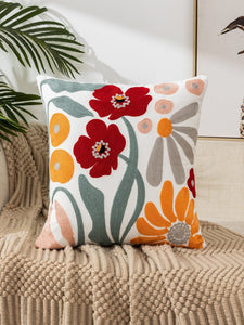 Avigail Designs Cushion Cover Multicolor / 45*45 Embroidery Cushion, Floral Love