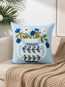 Avigail Designs Cushion Cover Multicolor-7 / 45*45 Embroidery Cushion, Floral Love