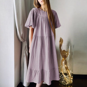 Modestly Yours dresses Light Purple / Fits M-L / Soft Muslin Cotton Dream, Dress