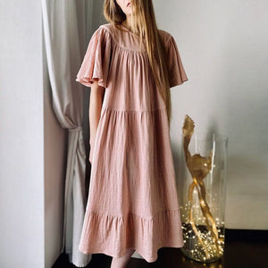 Modestly Yours dresses Pink / Fits M-L / Soft Muslin Cotton Dream, Dress