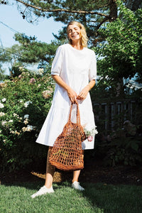 Neu Nomads Dresses White / XS Poppy Dress, Organic Cotton
