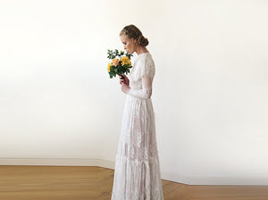 Woodland Vintage Lace Wedding Dress-8