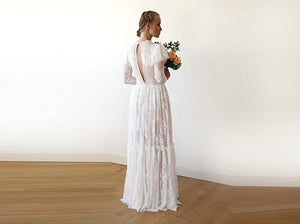 Woodland Vintage Lace Wedding Dress-7