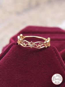 Modestly Yours Fine Single Ring Queen's Crown Ring