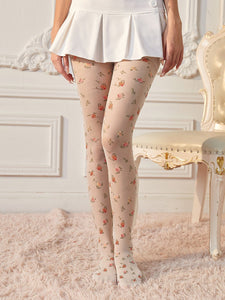 Floral Pattern TIghts - Modestly Yours