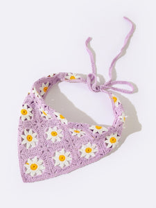 Flower Pattern Crochet Hair Band - Modestly Yours