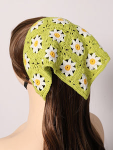 Flower Pattern Crochet Hair Band - Modestly Yours