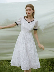 French Dress, Elegant Cotton - Modestly Yours