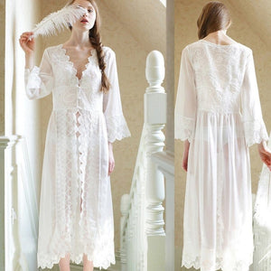 French Lace Robe - Modestly Yours