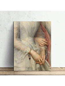 Girls Holding Hands Art Print - Modestly Yours