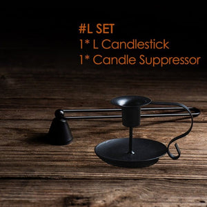 Iron Handle Candlestick - Modestly Yours