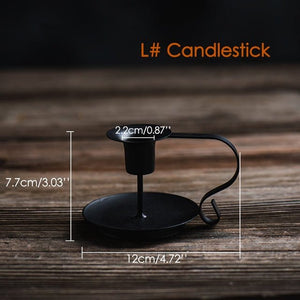 Iron Handle Candlestick - Modestly Yours