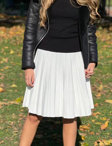 Knitted Knee Length Skirt, S-3XL - Modestly Yours