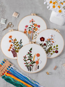 Modestly Yours Latch Hook one-size Floral Love Hand Embroidery 4 piece Set