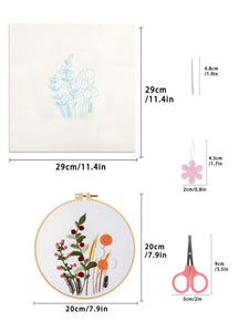 Modestly Yours Latch Hook one-size Floral Love Hand Embroidery 4 piece Set