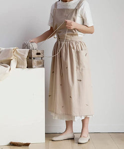 Linen Apron Pinafore - Modestly Yours