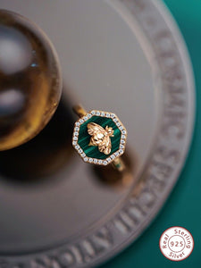 Little Green Bee Ring - Modestly Yours