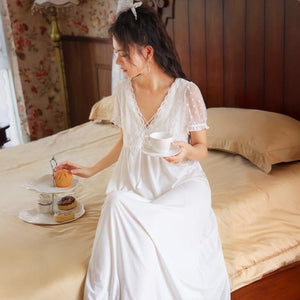 Morning Arises Sleepwear, M-XL White - Modestly Yours