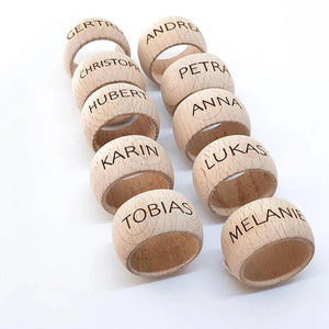 Personalized Wooden Napkin Ring - Modestly Yours
