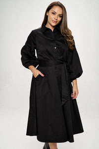 Modestly Yours Plus Size Modestly Yours Curvy Cotton Shirt Dress