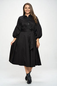 Modestly Yours Plus Size Modestly Yours Curvy Cotton Shirt Dress