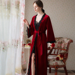 Royal Red Robe, Velour - Modestly Yours