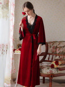 Royal Red Robe, Velour - Modestly Yours
