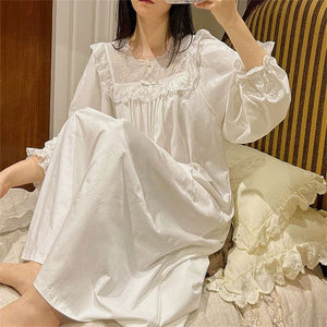 Modestly Yours, Canada sleepwear Anne of Avonlea, White Cotton Nightdress (S-XL)