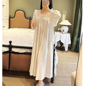 Modestly Yours, Canada sleepwear Anne of Avonlea, White Cotton Nightdress (S-XL)