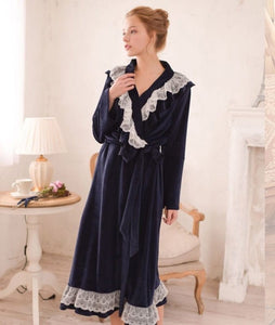 Modestly Yours, Canada sleepwear Blue Genevieve Robe Medium