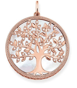 Tree of Life Jewelry Pendant, Sterling Silver in Rose Gold - Modestly Yours