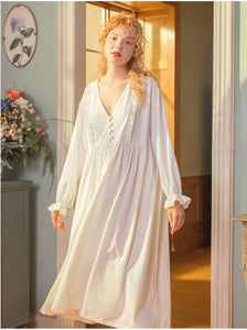 Modestly Yours, Canada Victorian Love, Oversized Sleepwear, Blue or White, S-L