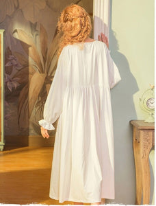 Victorian Love, Oversized Sleepwear, Blue or White, S-L - Modestly Yours