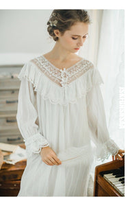 Victorian Ruffled Sleepwear, S, M, L - Modestly Yours