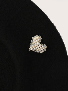 Modestly Yours Women Beret Hats Rhinestone Bow Decor Beret