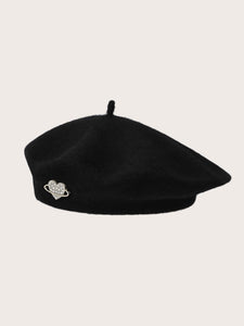 Modestly Yours Women Beret Hats Black-4 / one-size Rhinestone Bow Decor Beret