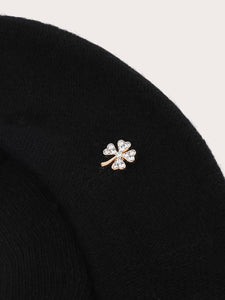 Modestly Yours Women Beret Hats Rhinestone Bow Decor Beret